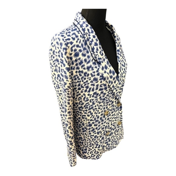 Anthropologie Cartonnier Limpopo Motif Blue Blazer XS - Picture 4 of 11